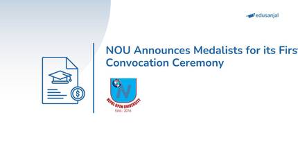 NOU Announces Medalists for its First Convocation Ceremony