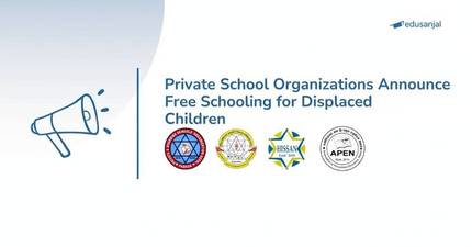 Private School Organizations Announce Free Schooling for Displaced Children