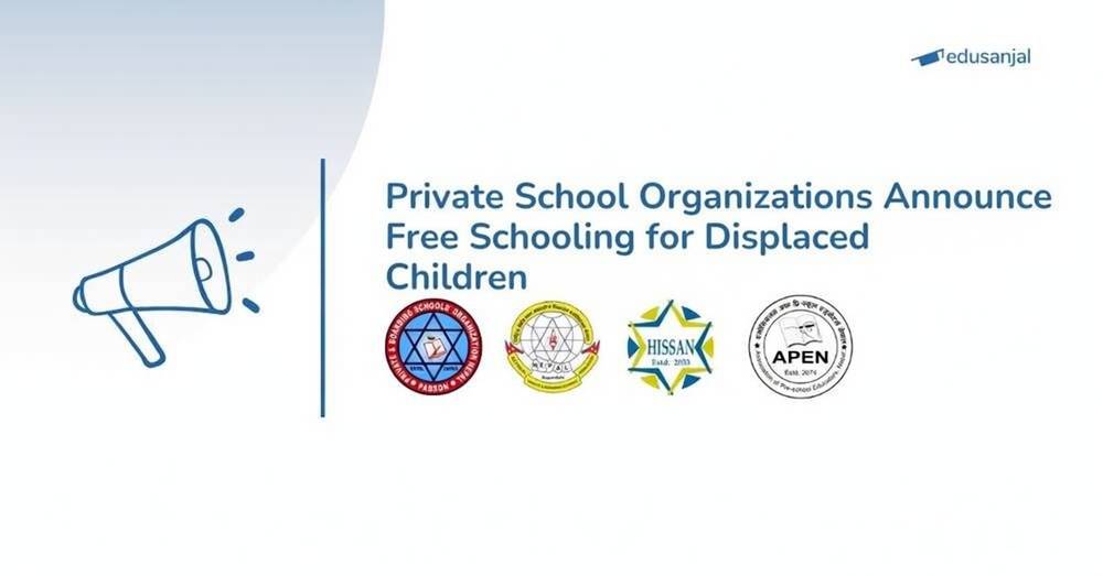 Private School Organizations Announce Free Schooling for Displaced Children