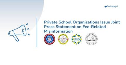 Private School Organizations Issue Joint Press Statement on Fee-Related Misinformation