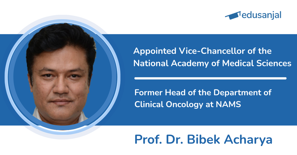 Prof. Dr. Bibek Acharya Appointed Vice-Chancellor of the National Academy of Medical Sciences