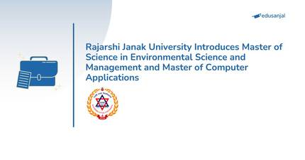 RJU Introduces Master of Science in Environmental Science and Management (MSc ESM) and Master of Computer Applications (MCA)