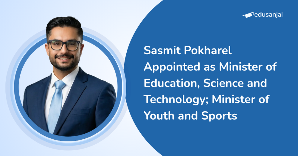 Sasmit Pokharel Appointed as New Minister of Education, Science and Technology,  and Youth and Sports