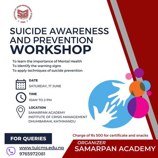 Suicide Awareness and Prevention Workshop: Samarpan Academy