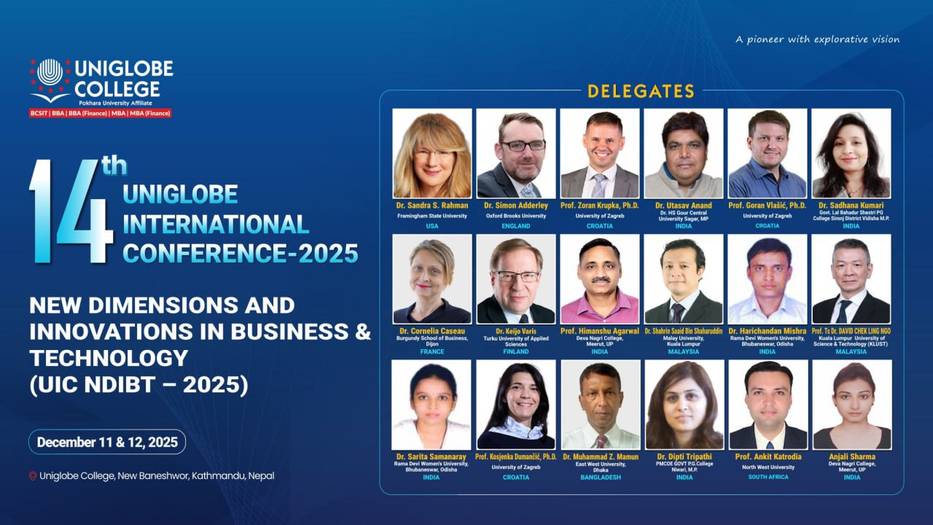 Uniglobe College Announces the 14th International Conference on Business and Technology Innovations 2025