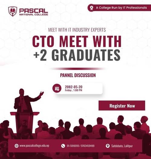 Pascal National College Host "CTO Meet" for +2 Graduates