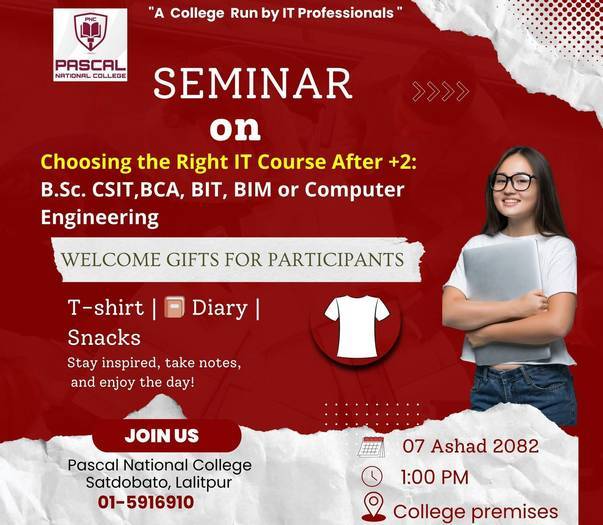 Pascal National College to Host IT Career Seminar for +2 Graduates