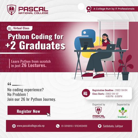 Pascal National College Announces Virtual Python Class