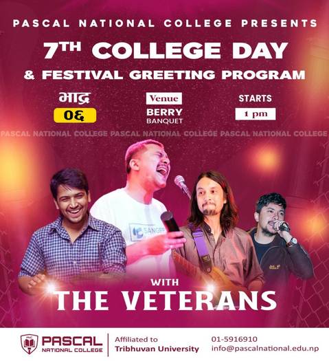 Pascal National College to Celebrate 7th College Day and Festival Greeting Program