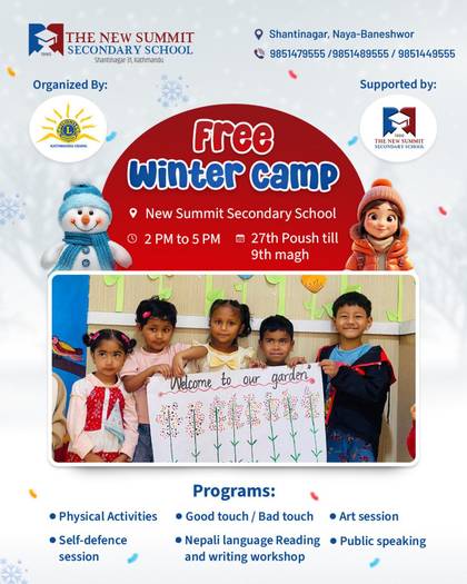 The New Summit Secondary School Free Winter Camp