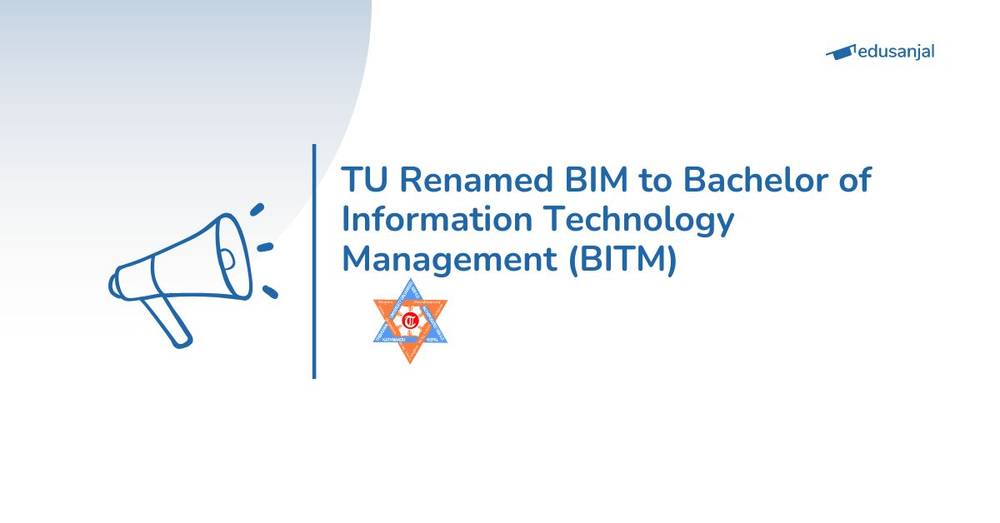 TU Renamed BIM to Bachelor of Information Technology Management (BITM)