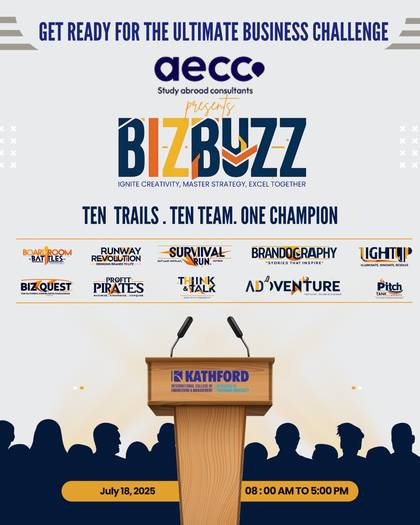 BizBuzz 2025: Kathford Hosts Inter-College Business Competition