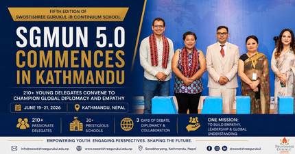 Swostishree Gurukul IB Continuum School’s SGMUN 5.0 Kicks Off in Kathmandu with Over 200 Student Delegates