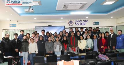 Career Grooming Session for BBA and BBA-BI 8th Semester Students at Uniglobe College