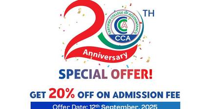 20% OFF on ACCA Admission Fee!