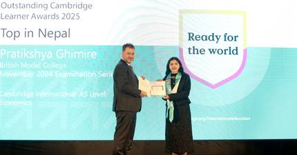 The British College Produces Nepal Toppers at Cambridge Awards