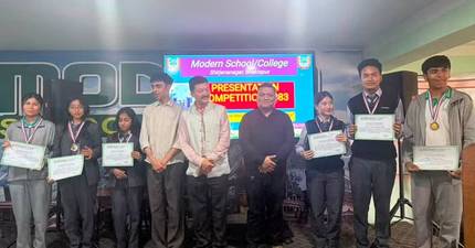 Modern School/College organized Inter-College Presentation Competition
