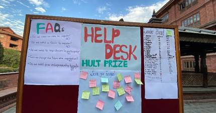 Hult Prize 25/26 Help Desk & Info Stall Conducted at KhCE