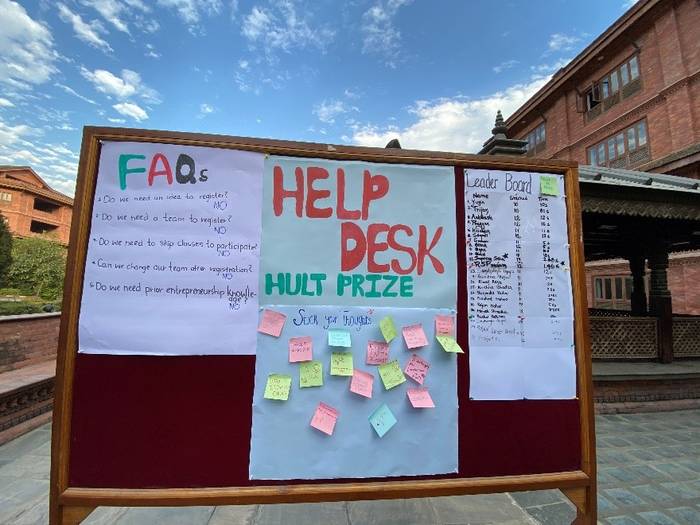 Hult Prize 25/26 Help Desk & Info Stall Conducted at KhCE