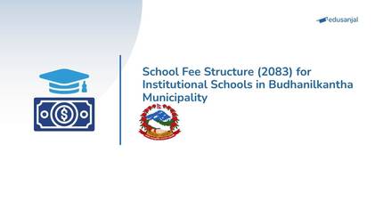 School Fee Structure (2083) for Institutional Schools in Budhanilkantha Municipality