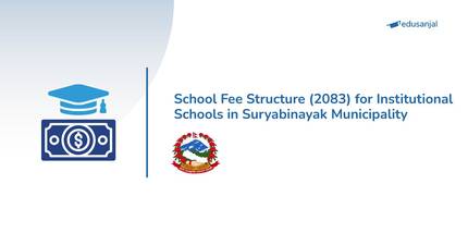School Fee Structure (2083) for Institutional Schools in Suryabinayak Municipality