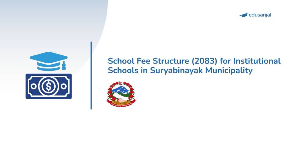 School Fee Structure (2083) for Institutional Schools in Suryabinayak Municipality