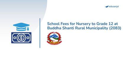 School Fees for Nursery to Grade 12 at Buddha Shanti Rural Municipality (2083)
