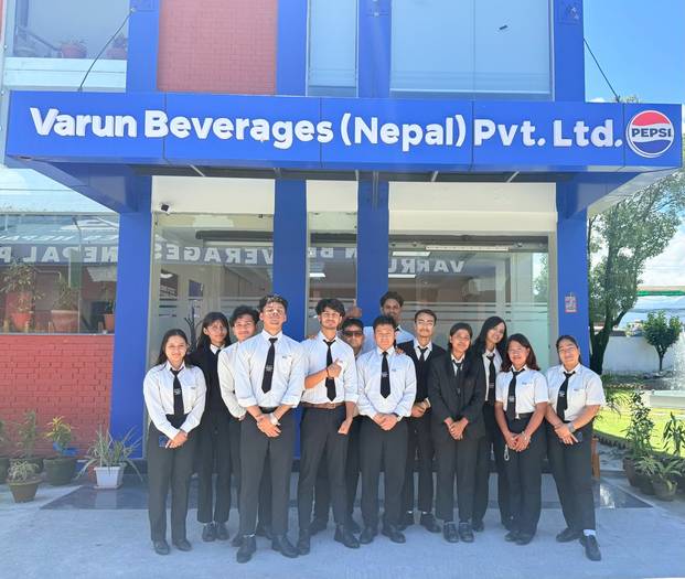 KIST College Organizes Industrial Visit to Varun Beverages Nepal for BBA Students