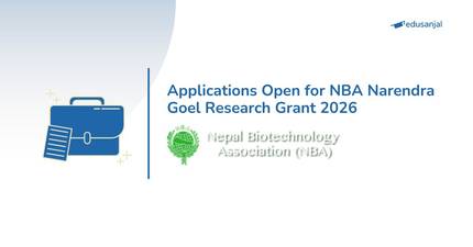 Applications Open for NBA Narendra Goel Research Grant 2026