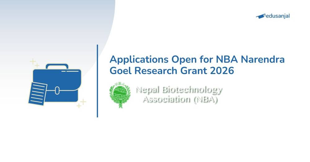 Applications Open for NBA Narendra Goel Research Grant 2026