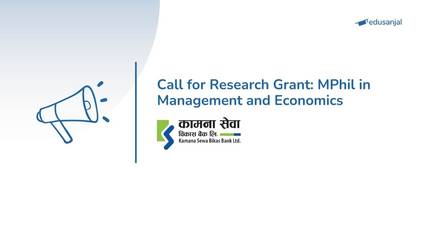 Kamana Sewa Bikas Bank Calls for Research Grant for MPhil Students
