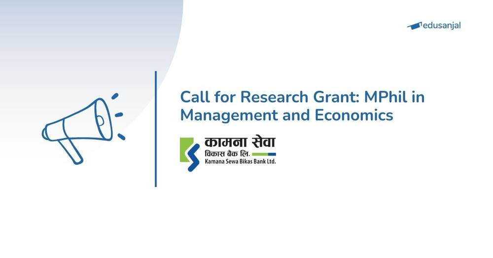 Kamana Sewa Bikas Bank Calls for Research Grant for MPhil Students