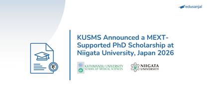 KUSMS Announced a MEXT-Supported PhD Scholarship at Niigata University, Japan 2026