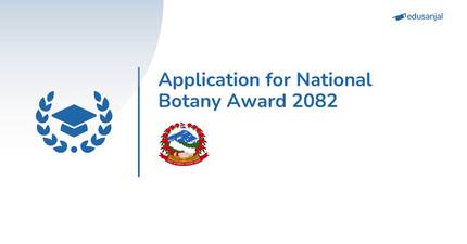 Application for National Botany Award 2082