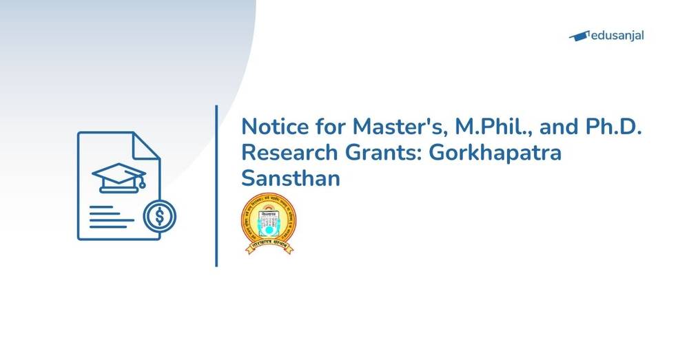 Notice for Master's, M.Phil., and Ph.D. Research Grants: Gorkhapatra Sansthan