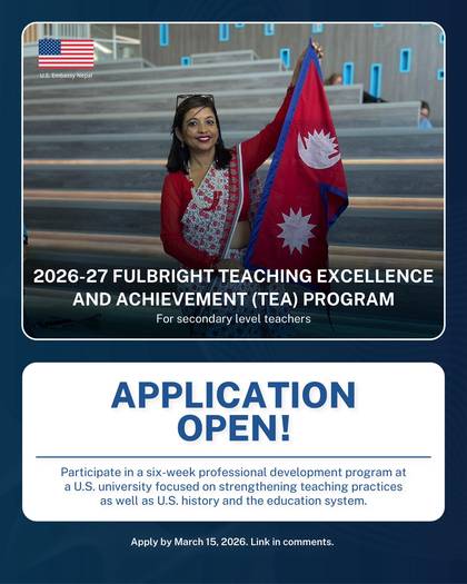 Fulbright Teaching Excellence and Achievement Program Announcement 2026-27