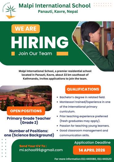 Grade Teacher for Primary School