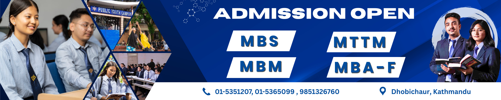 Admission Open for Master programs at Public Youth Campus (PYC)