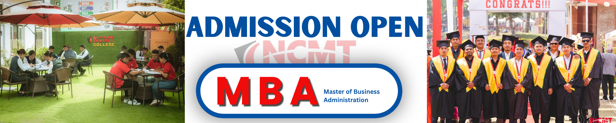 Admission Open for MBA at NCMT College
