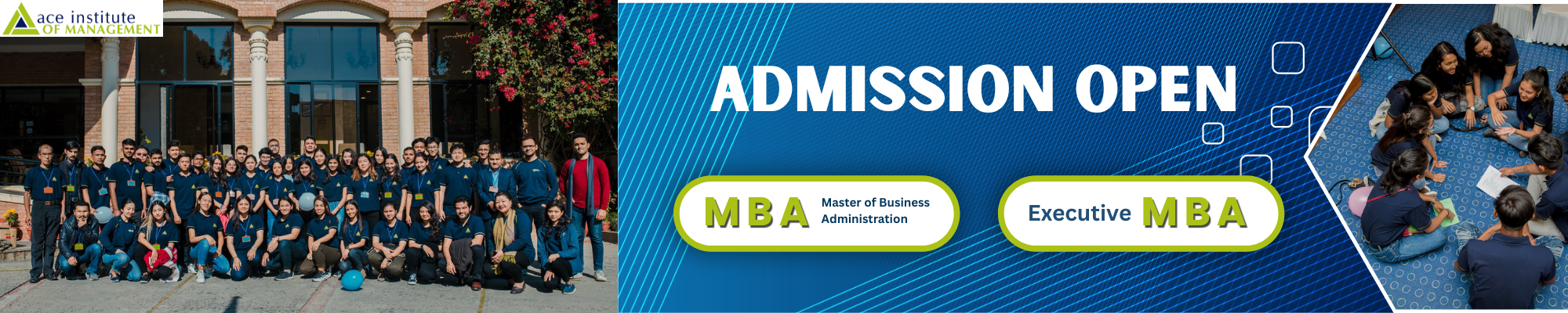 Admission Open for EMBA, MBA and MBA-Evening at Ace Institute of Management