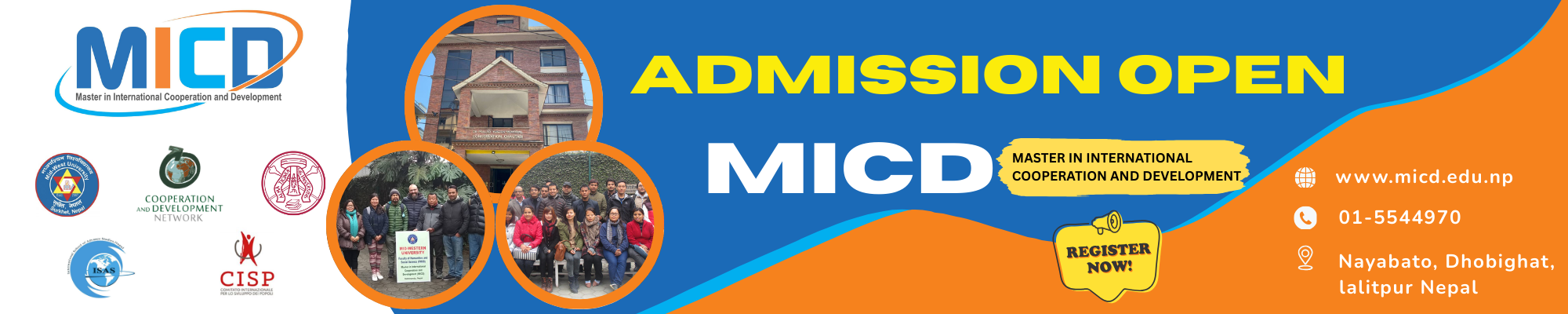 Admissions Open for Master in International Cooperation and Development (MICD) at MU Institute of Cooperation and Development