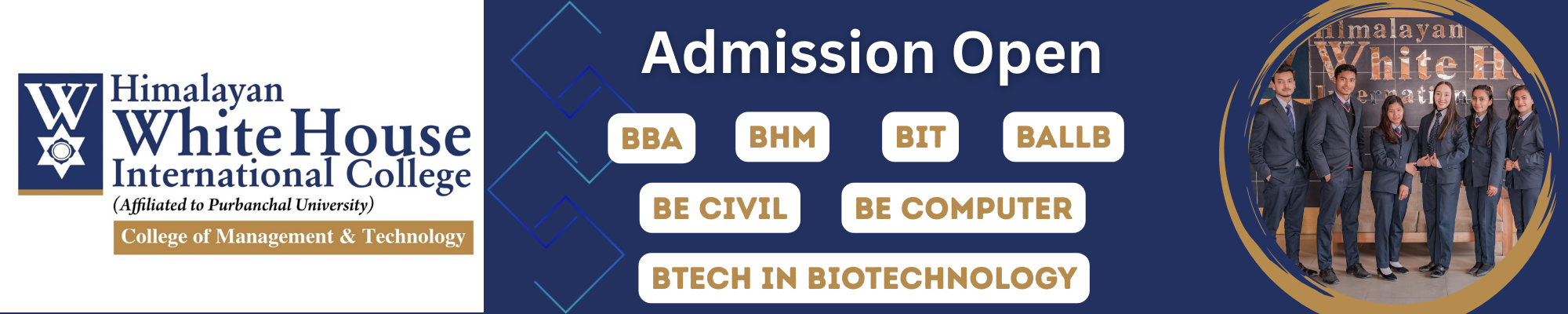 Admission Open for Bachelors Programs at Himalayan WhiteHouse International College