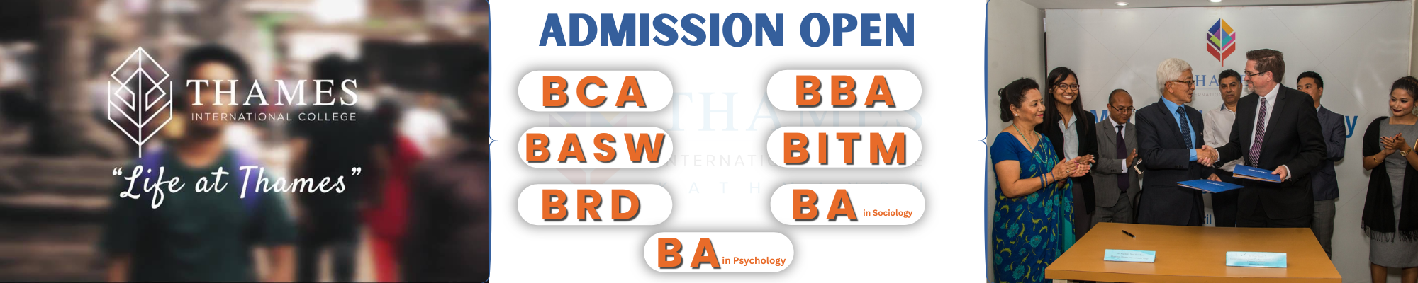 Admission Open for Bachelor Programs at Thames Int'l College