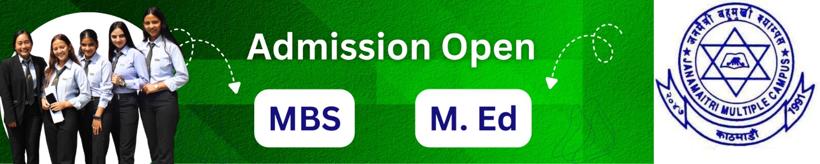 Janamaitri Multiple Campus (JMC) Announces Admission Open in Master's Programs