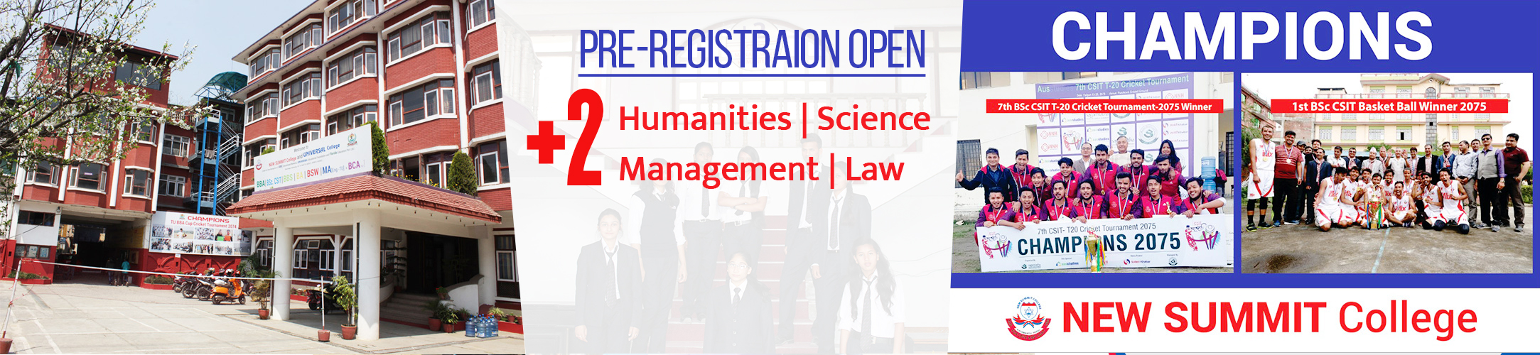 Admission Open for +2 Programs at New Summit College