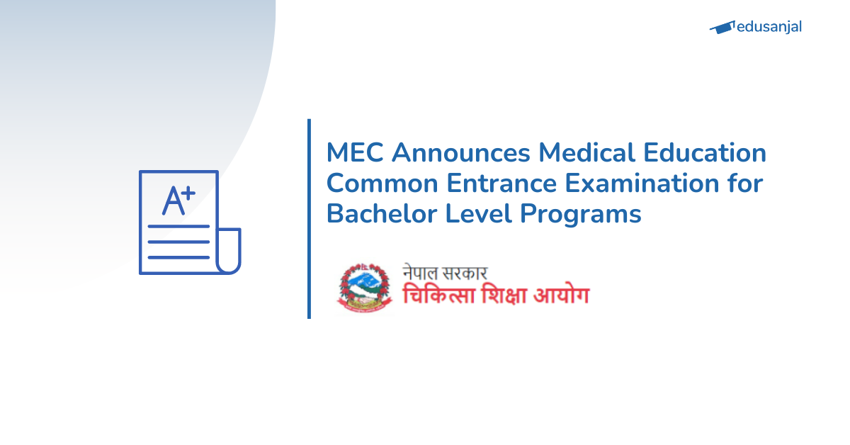 MECEE-BL 2026 Application Open: Medical Education Common Entrance Examination for Bachelor Level