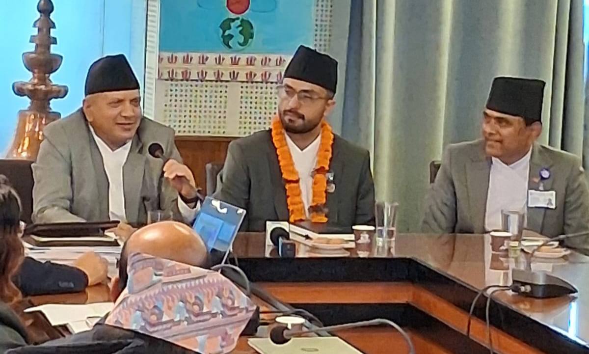 Sasmit Pokharel taking oath of office and secrecy